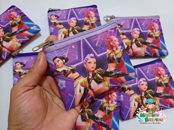 25 Porta Moedas Guerreiras do K-pop Tamanho: 10x12cm - Imagem 3