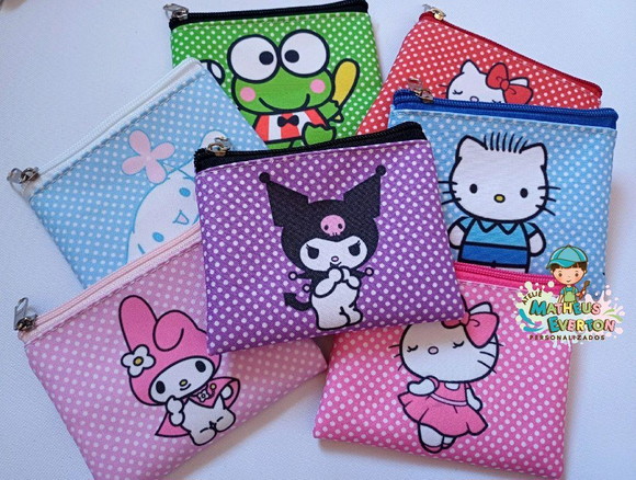 25 Porta Moedas Hello Kitty Tamanho: 10x12cm - Imagem 5