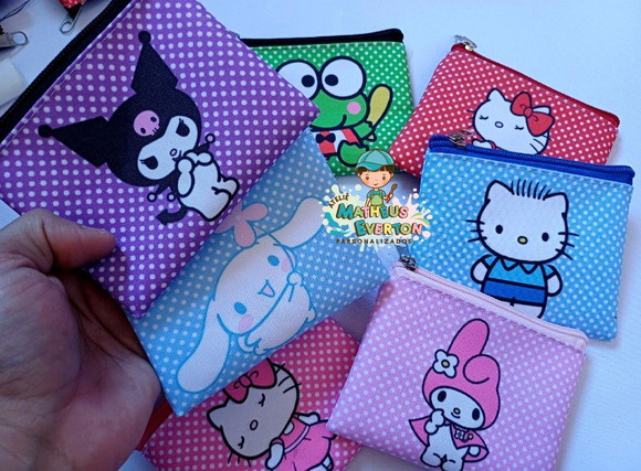 25 Porta Moedas Hello Kitty Tamanho: 10x12cm - Imagem 4