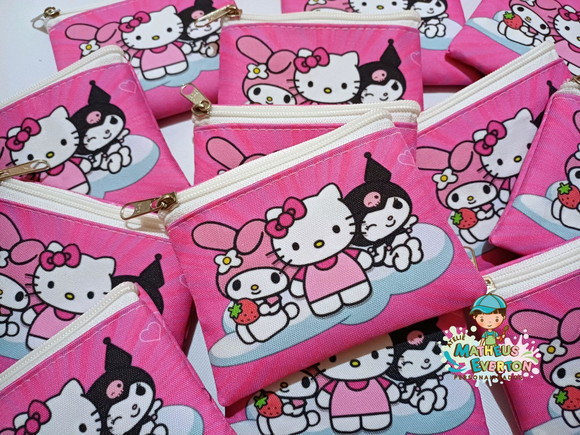 25 Porta Moedas Hello Kitty Tamanho: 10x12cm - Imagem 2