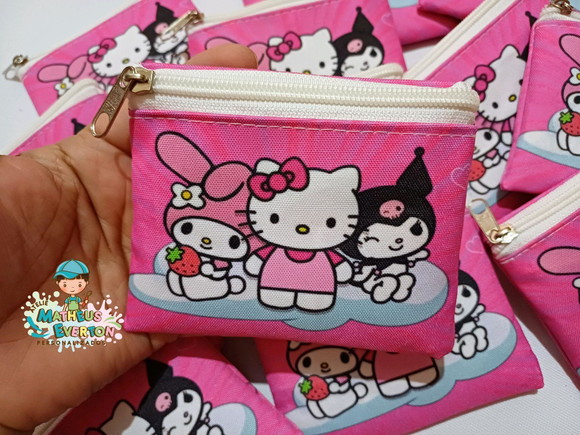 25 Porta Moedas Hello Kitty Tamanho: 10x12cm - Imagem 3
