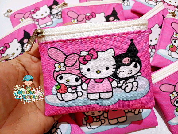 25 Porta Moedas Hello Kitty Tamanho: 10x12cm - Imagem 4