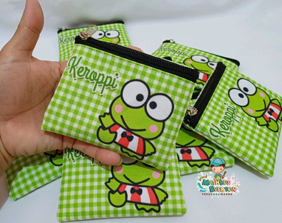25 Porta Moedas Keroppi Tamanho: 10x12cm - Imagem 4