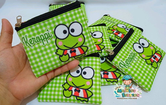 25 Porta Moedas Keroppi Tamanho: 10x12cm - Imagem 3