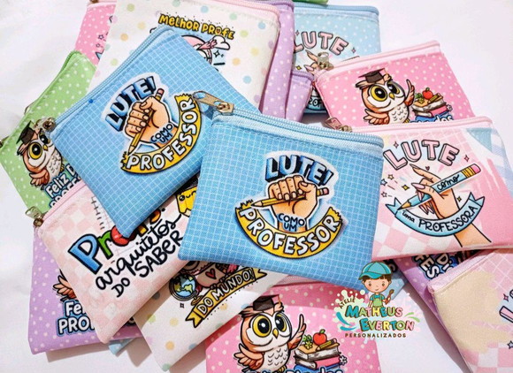 25 Porta Moedas Personalizado Dia dos Professores - Imagem 2
