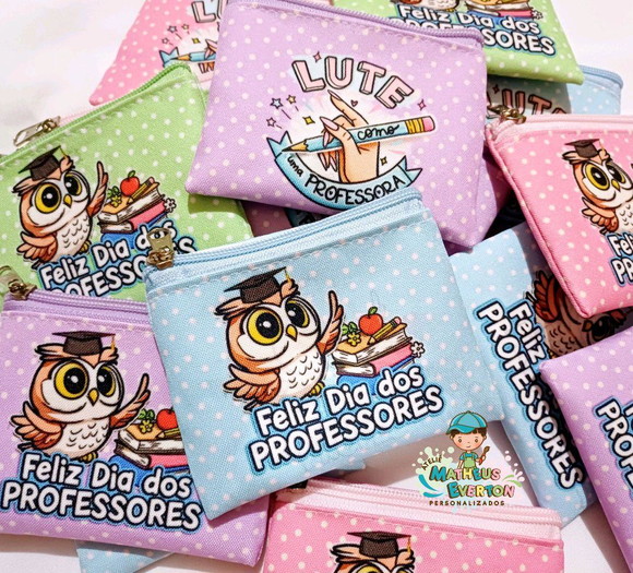 25 Porta Moedas Personalizado Dia dos Professores - Imagem 4