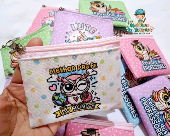 25 Porta Moedas Personalizado Dia dos Professores - Imagem 2