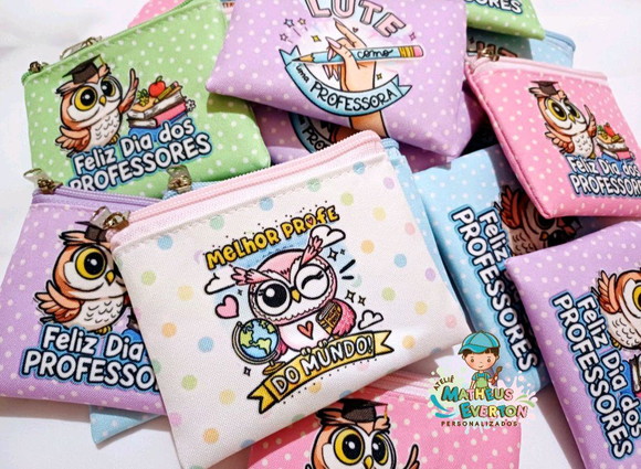 25 Porta Moedas Personalizado Dia dos Professores - Imagem 3