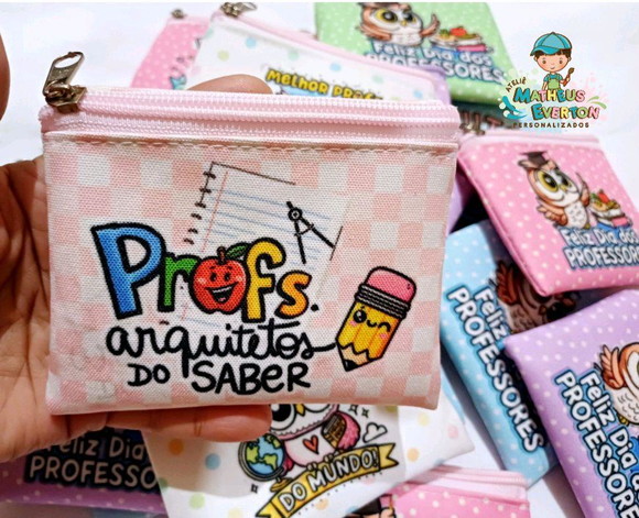 25 Porta Moedas Personalizado Dia dos Professores - Imagem 4