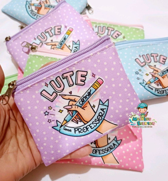 25 Porta Moedas Personalizado Dia dos Professores - Imagem 3