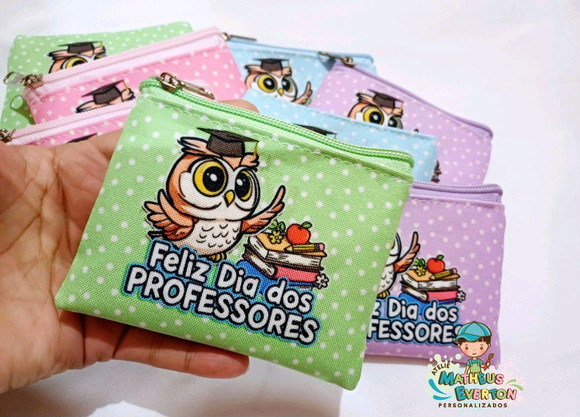 25 Porta Moedas Personalizado Dia dos Professores - Imagem 5
