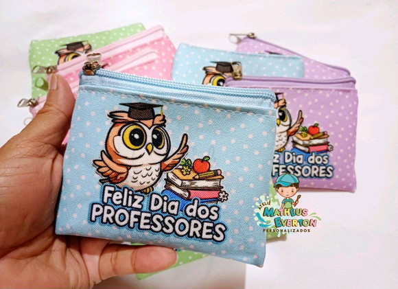 25 Porta Moedas Personalizado Dia dos Professores - Imagem 3