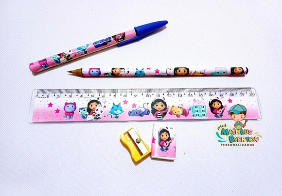 25 Super Kits Escolares Personalizados a Casa Mágica da Gabi - Imagem 2