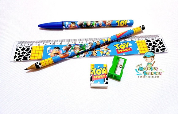 25 Super Kits Escolares Personalizados Toy Story - Imagem 3