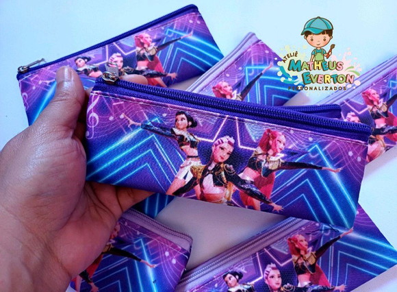 30 Estojos Slim Guerreiras do Kpop Tam: 19x7cm - Imagem 5