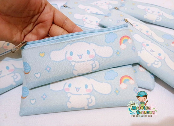 30 Estojos Slim Personalizado Cinnamoroll Tam: 19x7cm - Imagem 5