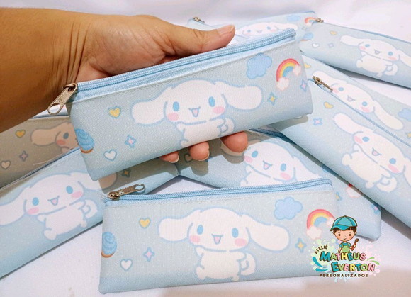 30 Estojos Slim Personalizado Cinnamoroll Tam: 19x7cm - Imagem 4