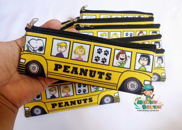 30 Estojos Slim Personalizado Snoopy Tamanho 19x7 - Imagem 2