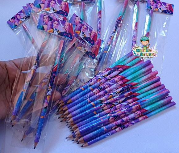 30 Lapis Personalizado Guerreiras do K-pop Cute - Imagem 3