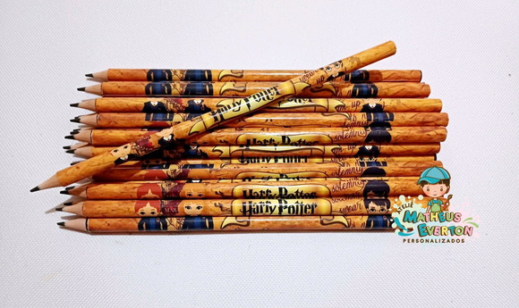 30 Lápis Personalizado Harry Potter - Imagem 3