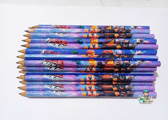 30 Lapis Personalizado Lego Movie