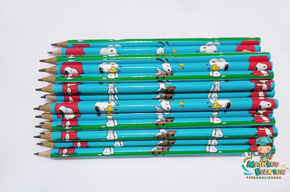 30 Lapis Personalizado Snoopy - Imagem 3