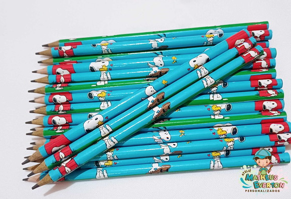 30 Lapis Personalizado Snoopy - Imagem 2