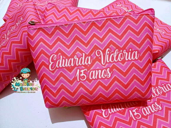 30 Necessaire Personalizada 15 Anos (fazemos Todos os Temas) - Imagem 3