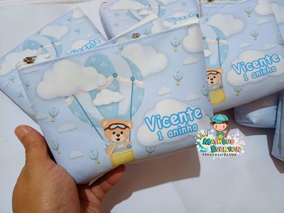 30 Necessaires Personalizada Ursinho Baloeiro - Imagem 2