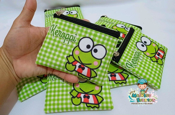 30 Porta Moedas Keroppi Tamanho: 10x12cm - Imagem 2