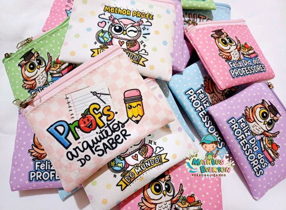 30 Porta Moedas Personalizado Dia dos Professores - Imagem 4