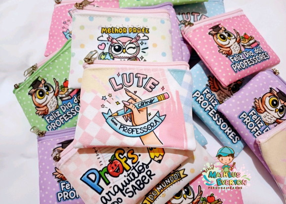 30 Porta Moedas Personalizado Dia dos Professores - Imagem 2