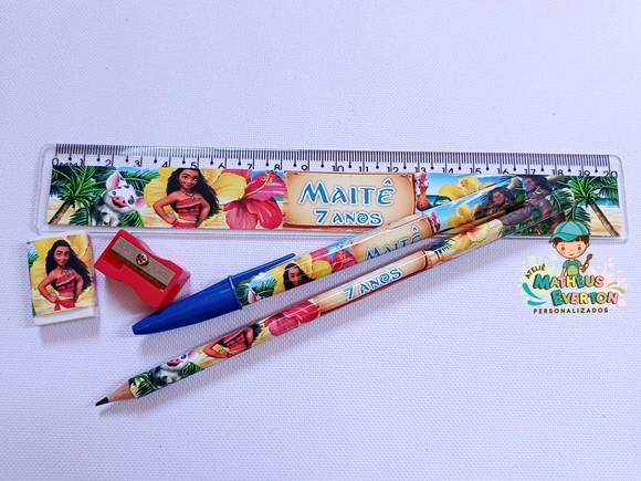 30 Super Kits Escolares Personalizados Moana