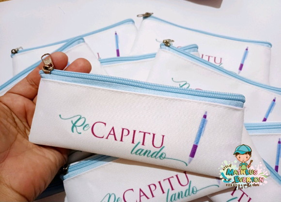 35 Estojos Slim Tam:19x7cm, Personalizamos com Sua Logo