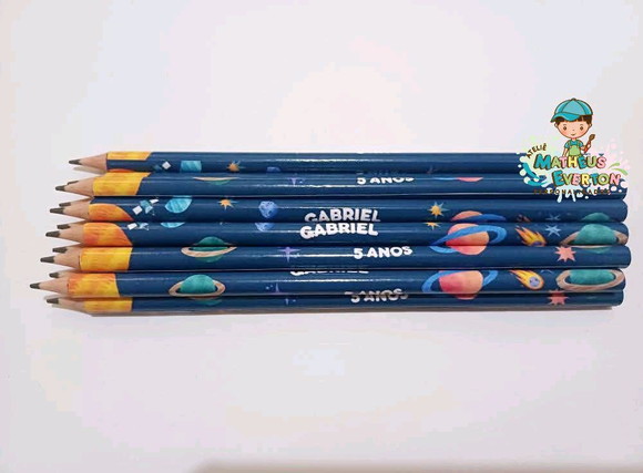 35 Lapis Personalizado Espaço (fazemos Todos os Temas) - Imagem 2