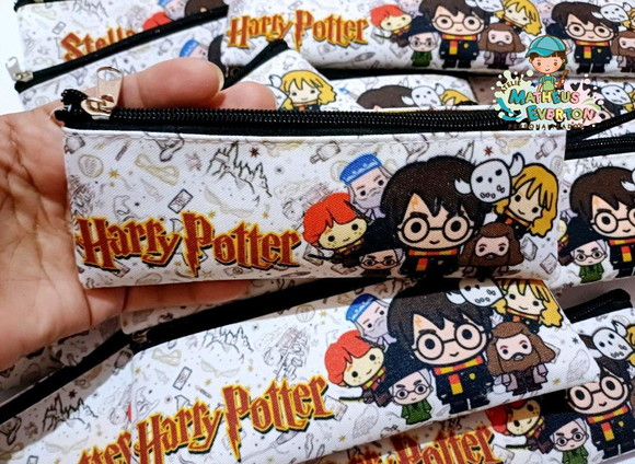 40 Estojos Slim Personalizado Harry Potter Tamanho 19x7 - Imagem 5