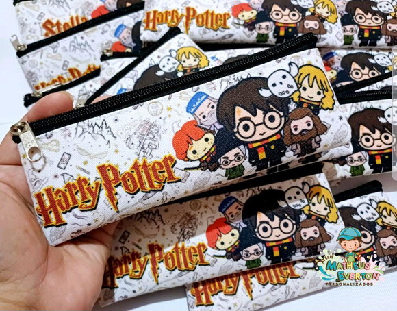 40 Estojos Slim Personalizado Harry Potter Tamanho 19x7 - Imagem 2