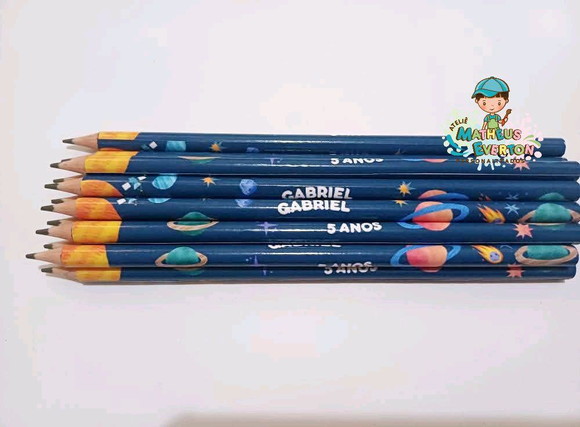40 Lapis Personalizado Espaço (fazemos Todos os Temas)