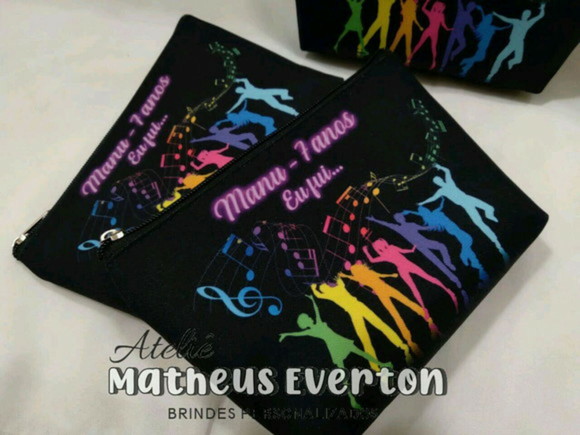 40 Necessaire Personalizada Balada Neon