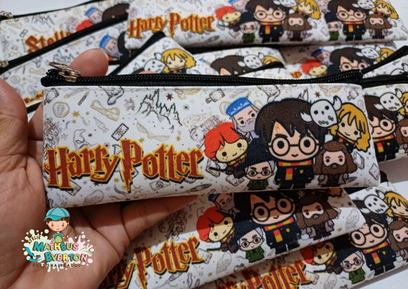 45 Estojos Slim Personalizado Harry Potter Tamanho 19x7 - Imagem 4