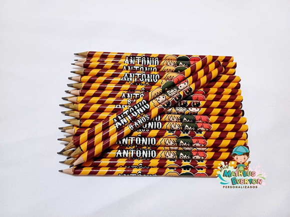 45 Lapis Personalizado Harry Potter
