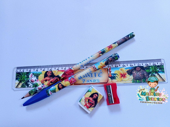 45 Super Kits Escolares Personalizados Moana