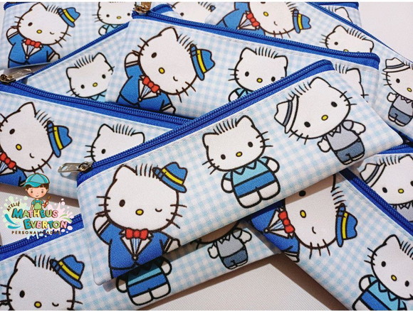 50 Estojos Slim Dear Daniel (hello Kitty) Tam: 19x7cm - Imagem 3