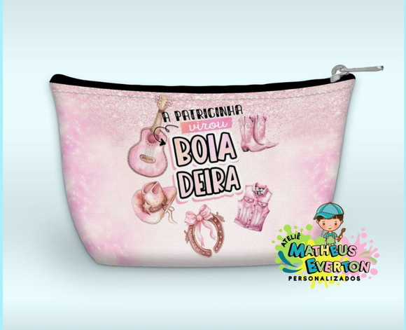 50 Necessaire Personalizada Boiadeira (faço Outros Modelos).