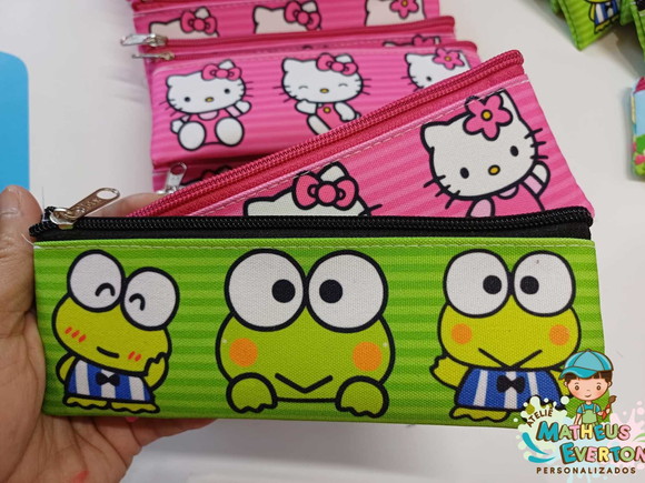 60 Estojo Slim Personalizado Hello Kitty Tam 19x7 e 60 Lápis - Imagem 3