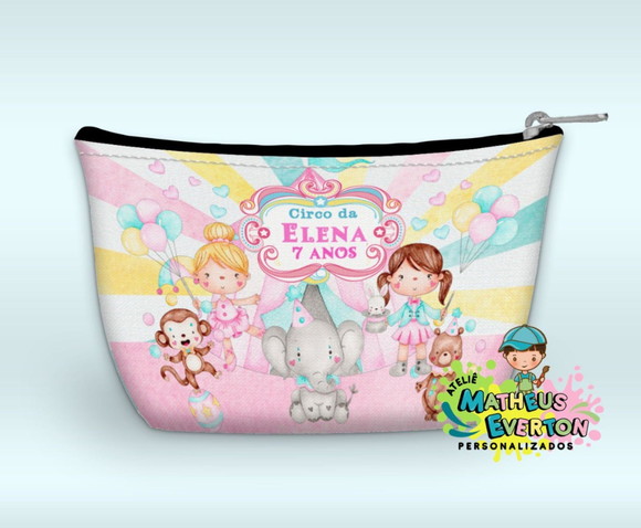 60 Necessaire Circo Elena ( Faço Todos os Temas )
