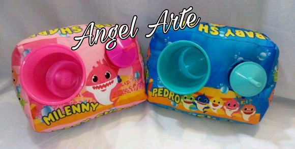 Almofada De Pipoca - Tema Baby Shark