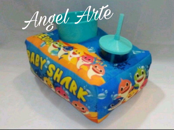 Almofada De Pipoca - Tema Baby Shark - Imagem 2