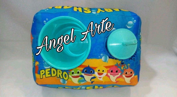 Almofada De Pipoca - Tema Baby Shark - Imagem 3