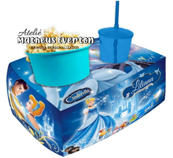 Almofada de Pipoca Personalizada Cinderela